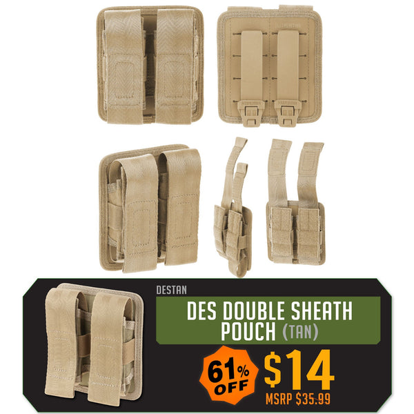 DES Double Sheath Pouch (CLOSEOUT SALE. FINAL SALE.)