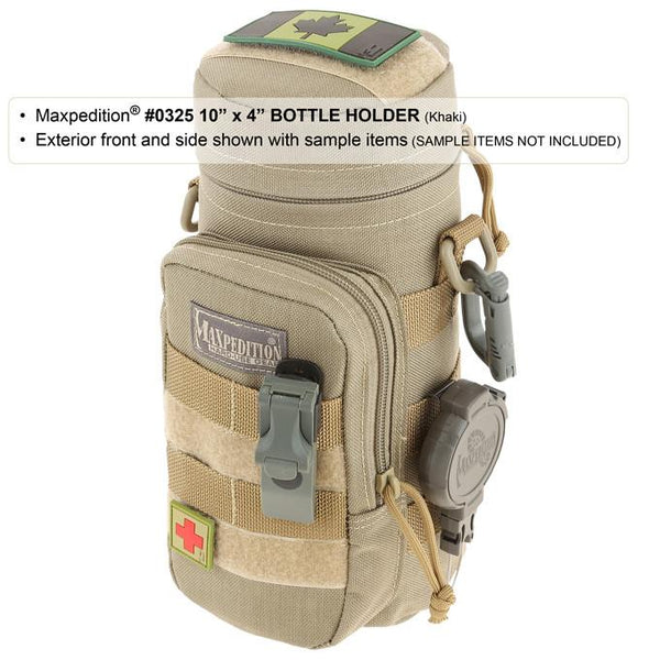 Water Bottle Holder, Nylon Zippered Pouch, Maxpedition